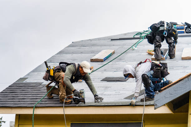 Professional Gutter Installation technician working in Onset, MA